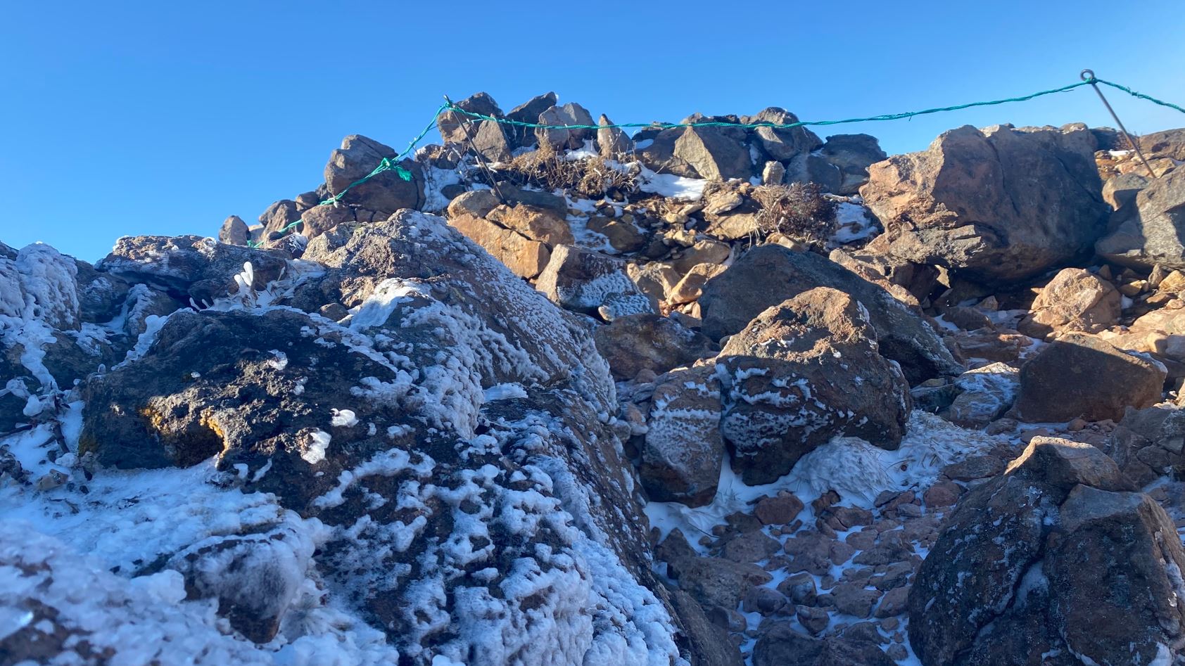 冬初めの登山