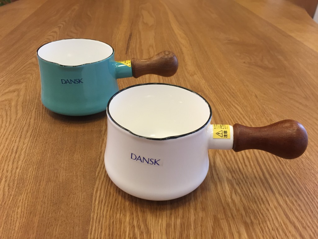 DANSK - DANSK 片手鍋 ホワイト バターウォーマー 琺瑯 廃盤の+