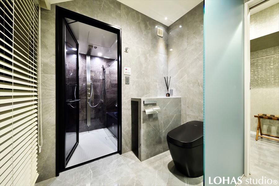 海外の趣きを取り入れたサニタリースペースの様子